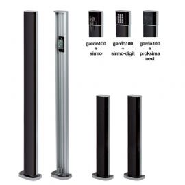 COPPIA COLONNINA 100cm V2 TOWER 100 IN ALLUMINIO PER 2 FOTOCELLULE ED ACCESSORI