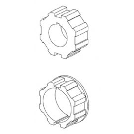 PULEGGIA E CORONA OTTAGONALE DIAMETRO 70MM PER MOTORIDUTTORI TUBOLARI