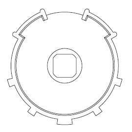 Adattatore ZF54 serie 45 (SMS-CMS) APRIMATIC