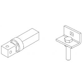 Kit supporto regolabile più perno quadro Revolux 45S serie 45 (SMS) APRIMATIC