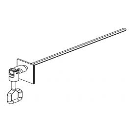 Snodo 90° 4 fori con occhiolo astina esagono 7 mm L= 250 APRIMATIC