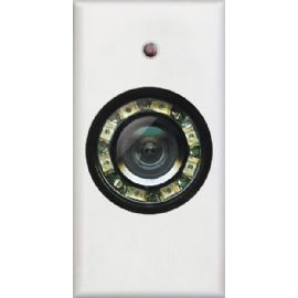 TELECAMERA A COLORI CON 8 LED IR FRUTTO DA INCASSO BIANCO PER BTICINO MATIX