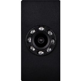 TELECAMERA A COLORI CON 8 LED IR FRUTTO DA INCASSO NERO PER GEWISS SYSTEM