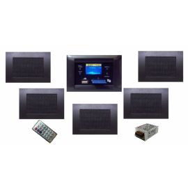 KIT RTS PER FILODIFFUSIONE MY HOUSE DA INCASSO CENTRALE AUDIO 20W - 5 DIFFUSORI