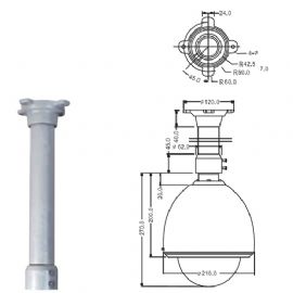 Staffa per Speed Dome per montaggio pendente